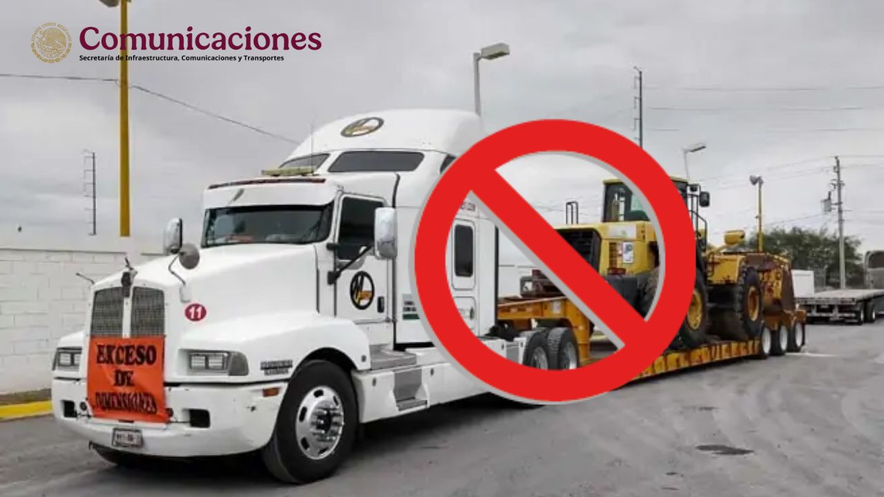 SICT define restricciones para grúas y carga pesada