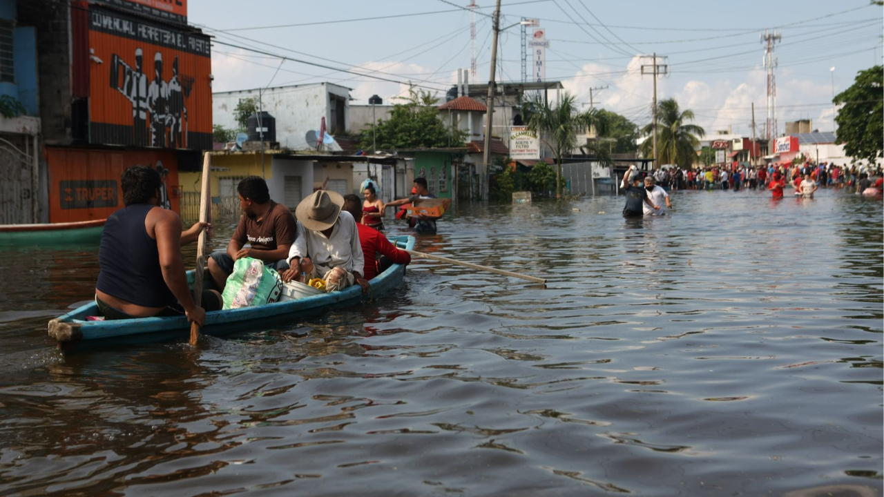 Activan Alerta Naranja por riesgo de inundación en Tabasco
