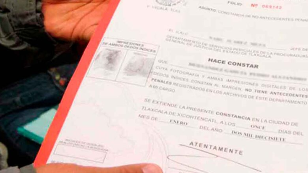 Carta de antecedentes penales incluirá delitos graves