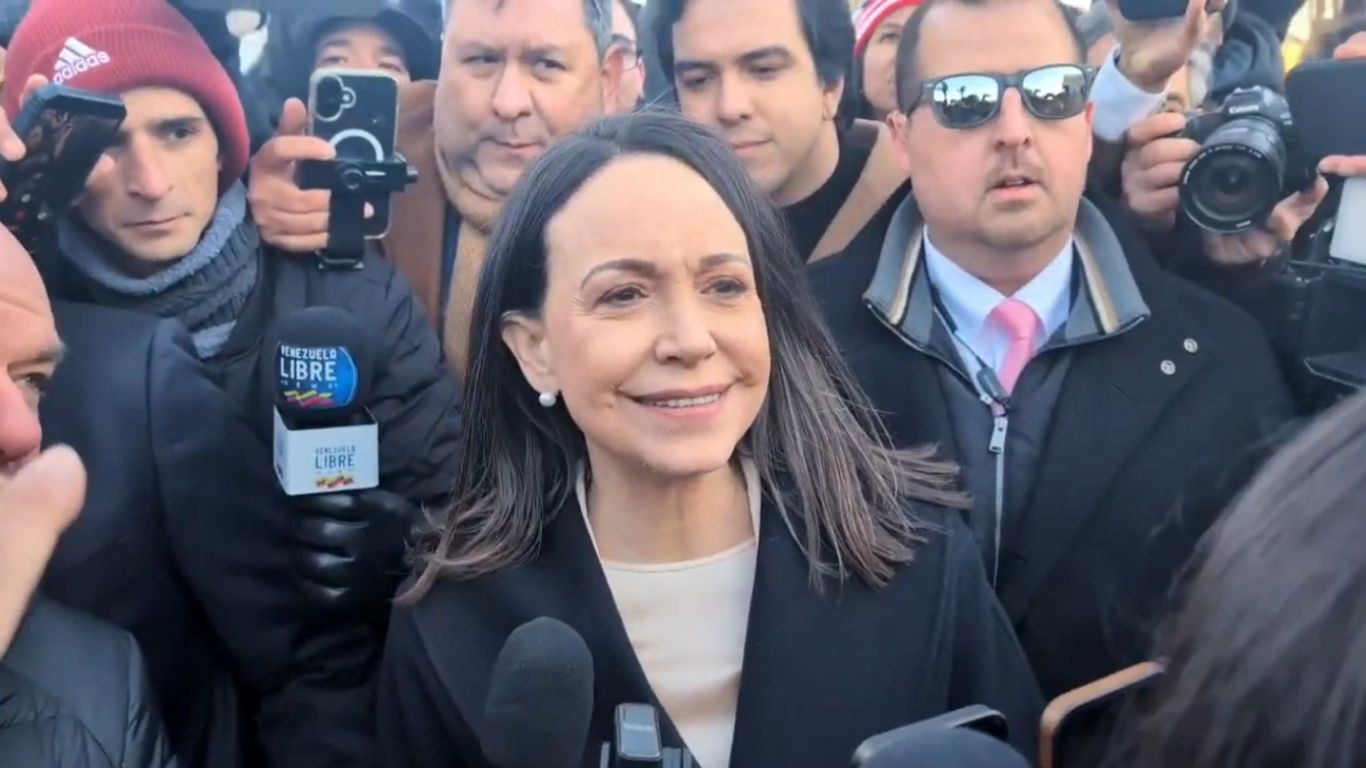 Trump comprometido con libertad en Venezuela: Machado