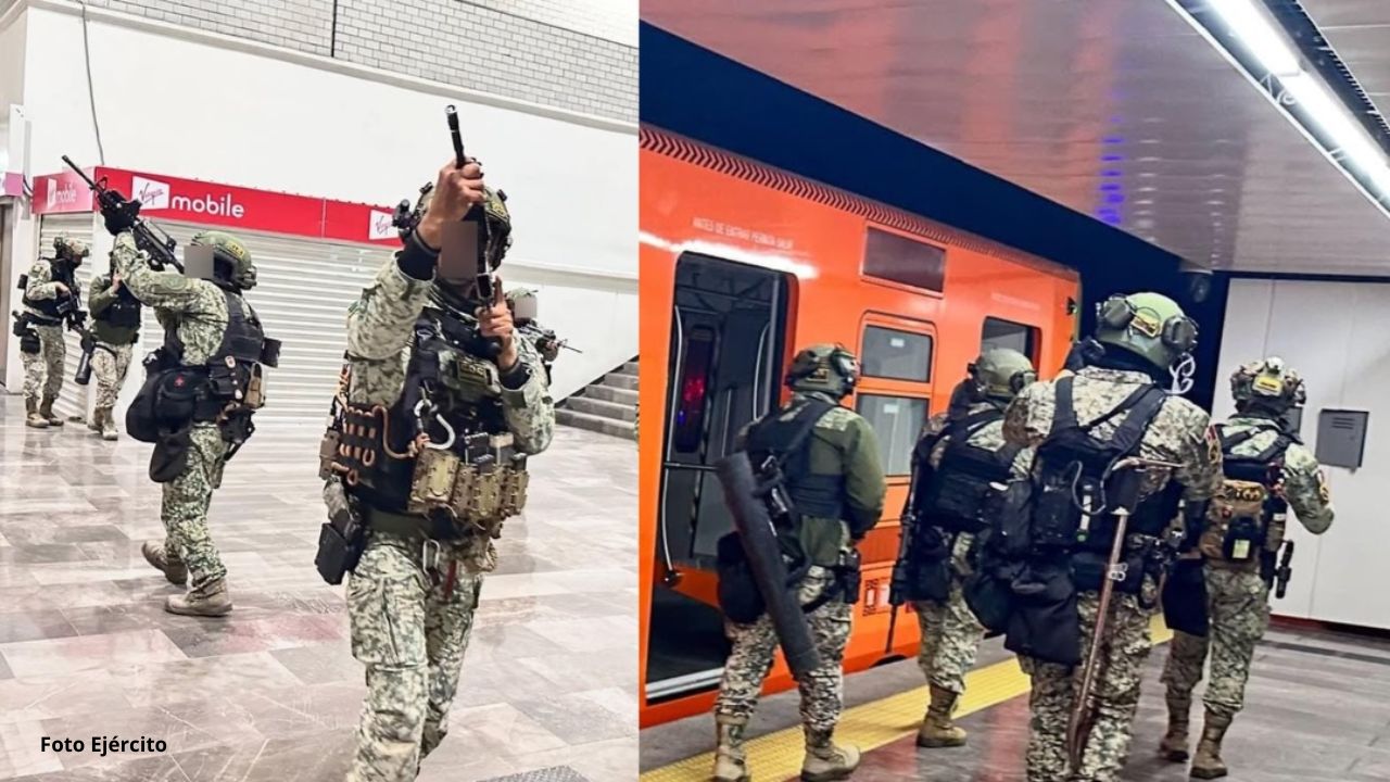 Ejército realiza simulacro antiterrorista en el Metro