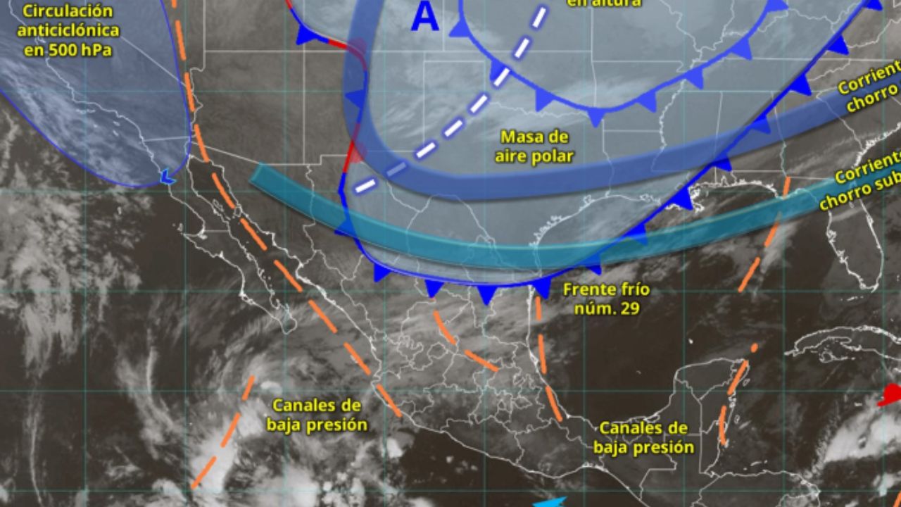 Frente frío 29 dejará ambiente de frío a gélidonotido