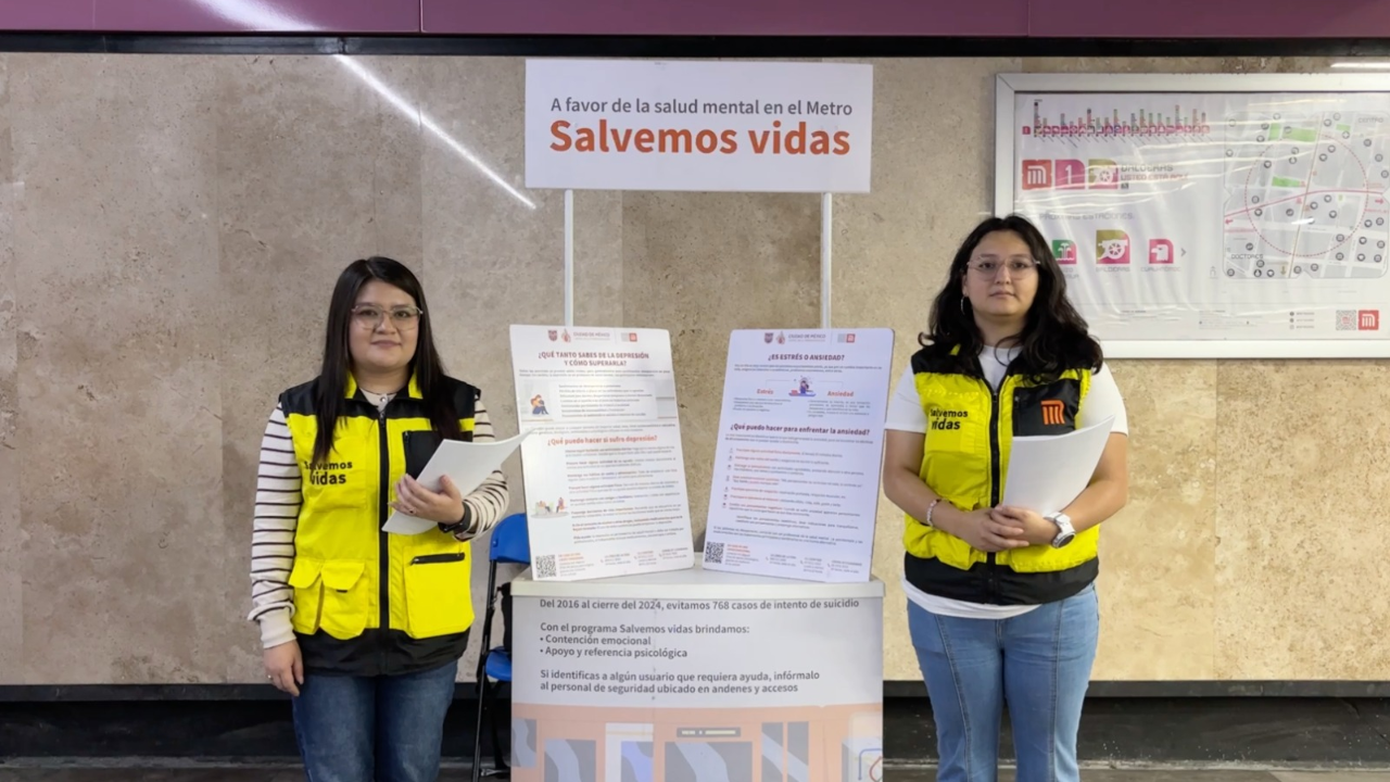 Metro ofrece programa gratuito contra la depresión y el suicidio