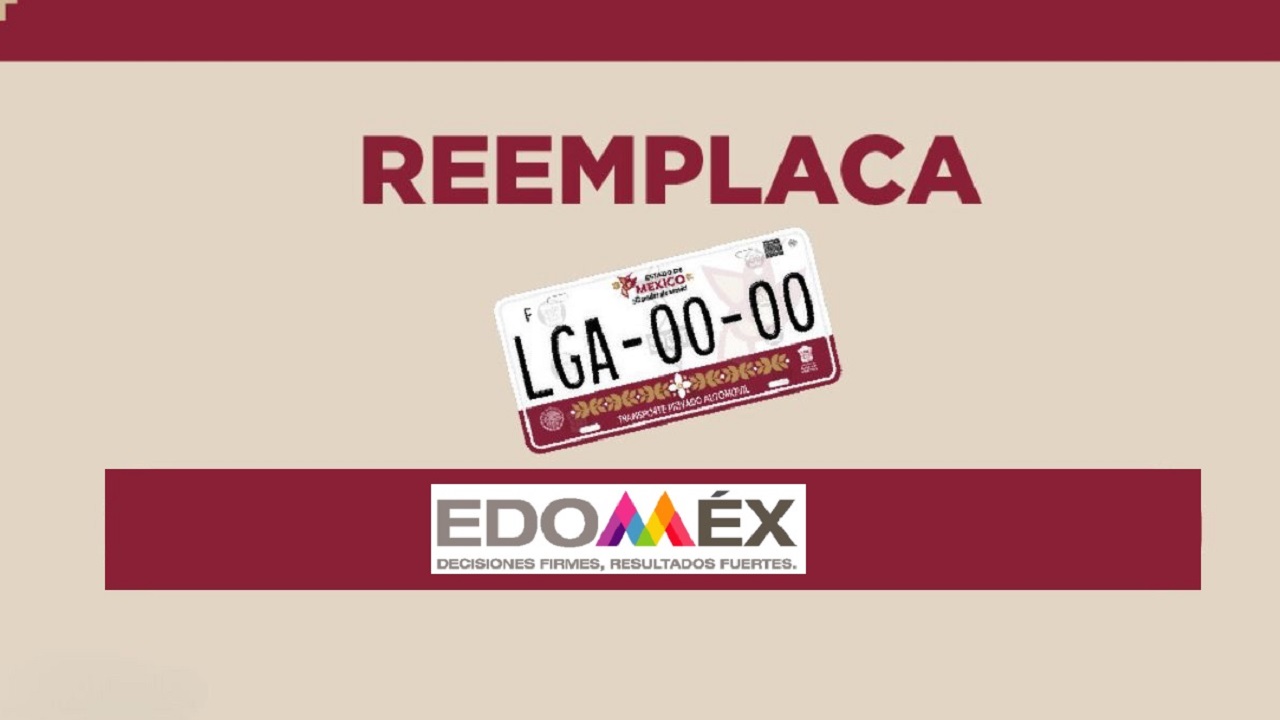 Edomex anuncia calendario para renovación de placas