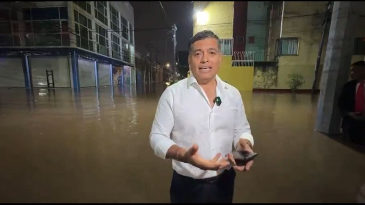 Lluvias dejan caos e inundaciones en Edomex
