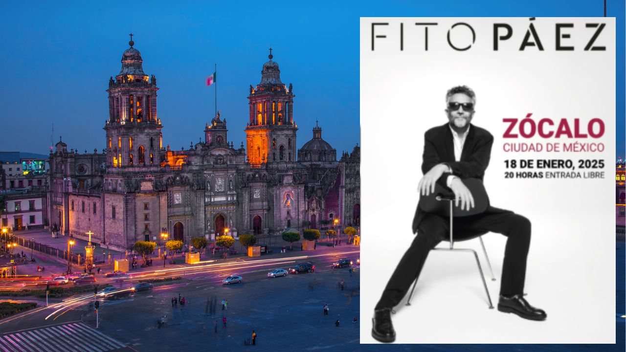 ¡No te lo puedes perder! Concierto de Fito Páez en el Zócalo
