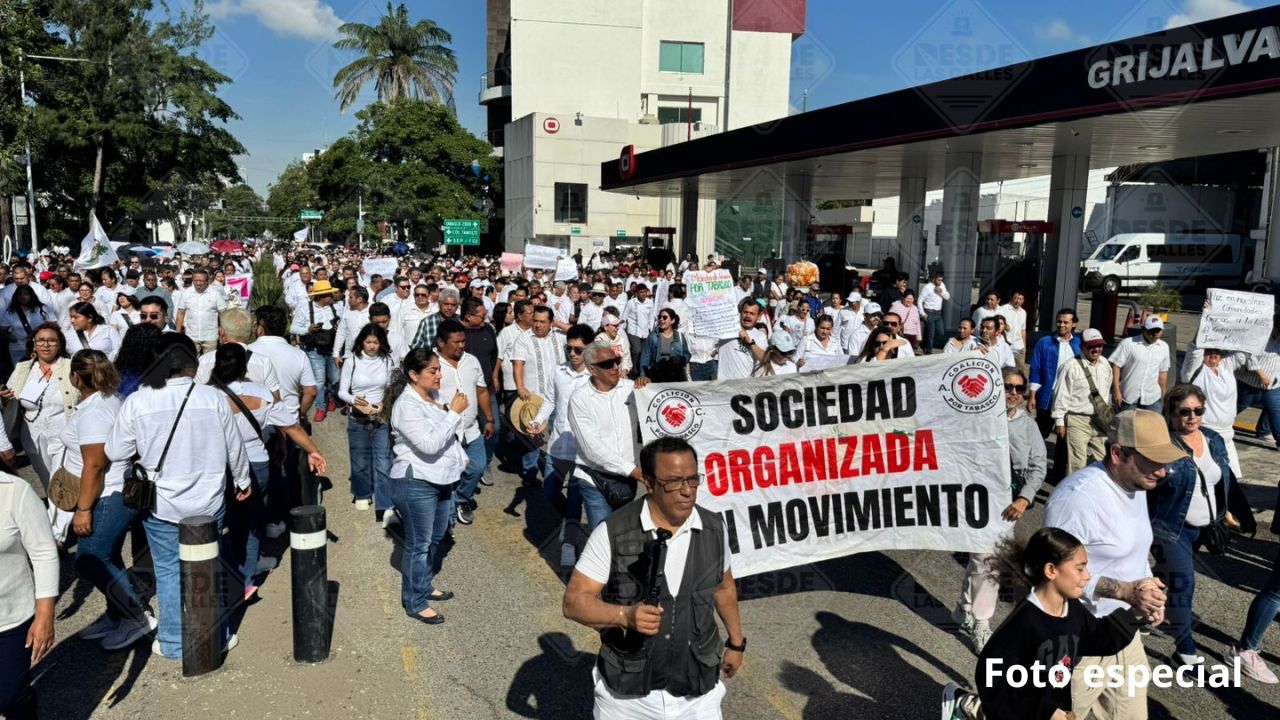Marcha por la paz en Tabasco