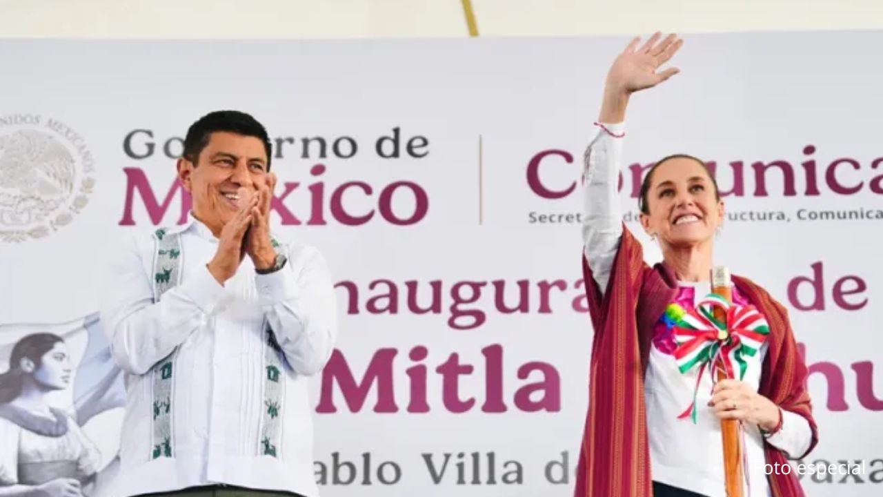 Sheinbaum inauguró carretera Mitla-Tehuantepec en Oaxaca