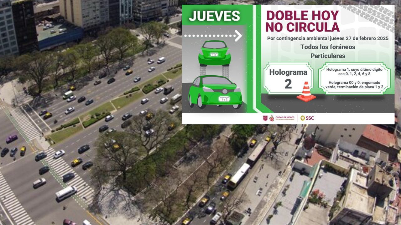 ¡Evita multas! Se aplica el doble Hoy No Circula