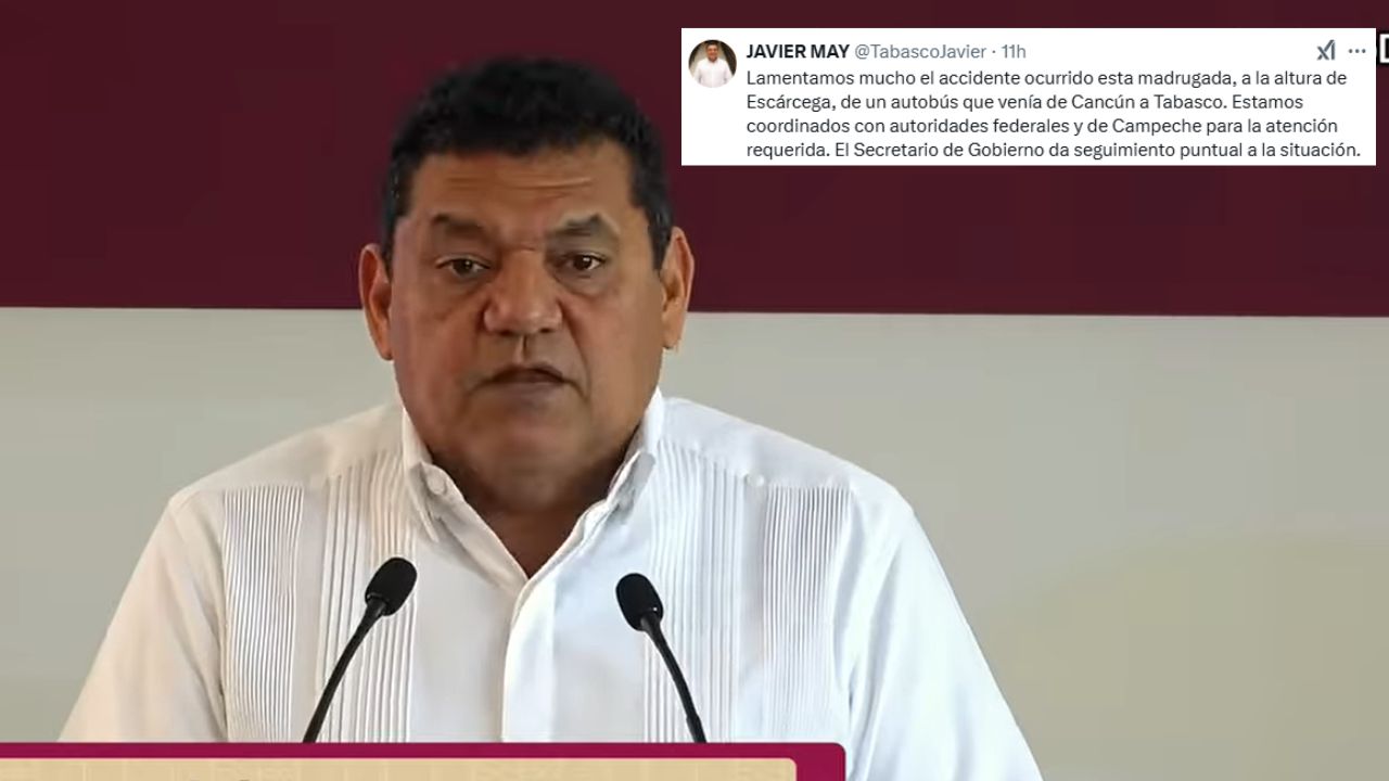 Javier May lamenta accidente carretero en Escárcega