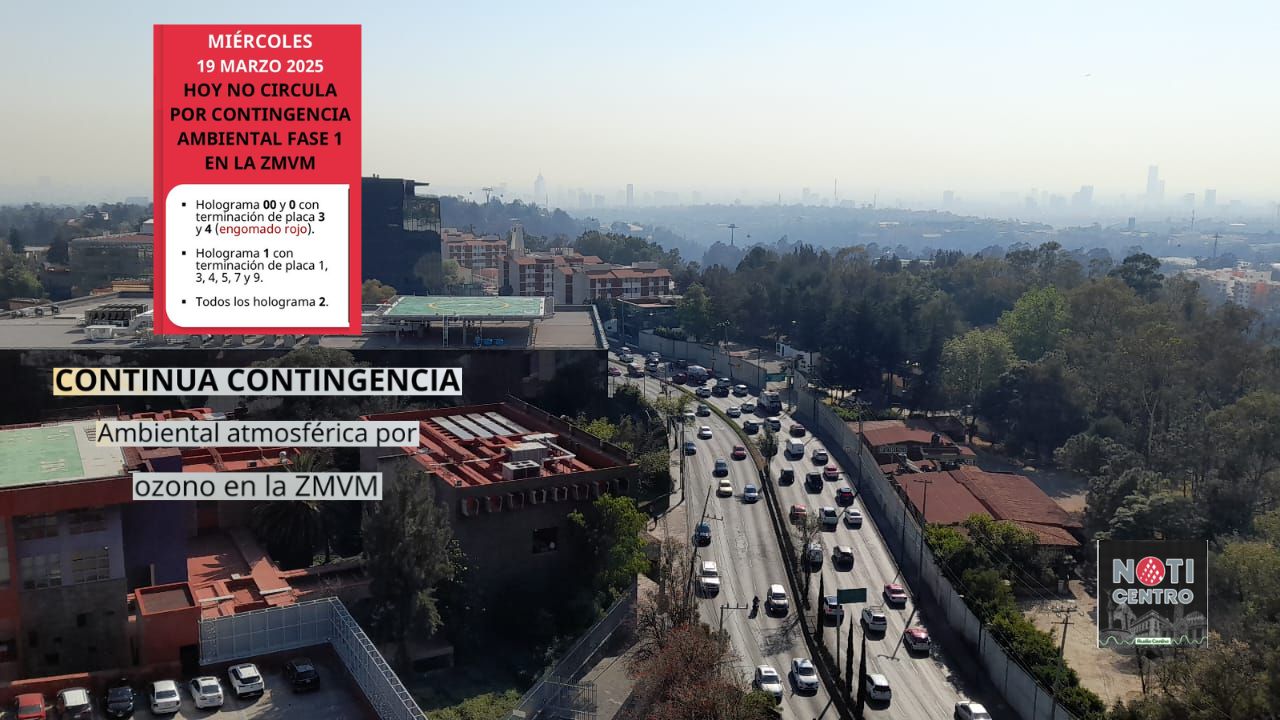 Continúa contingencia ambiental en ZMVM