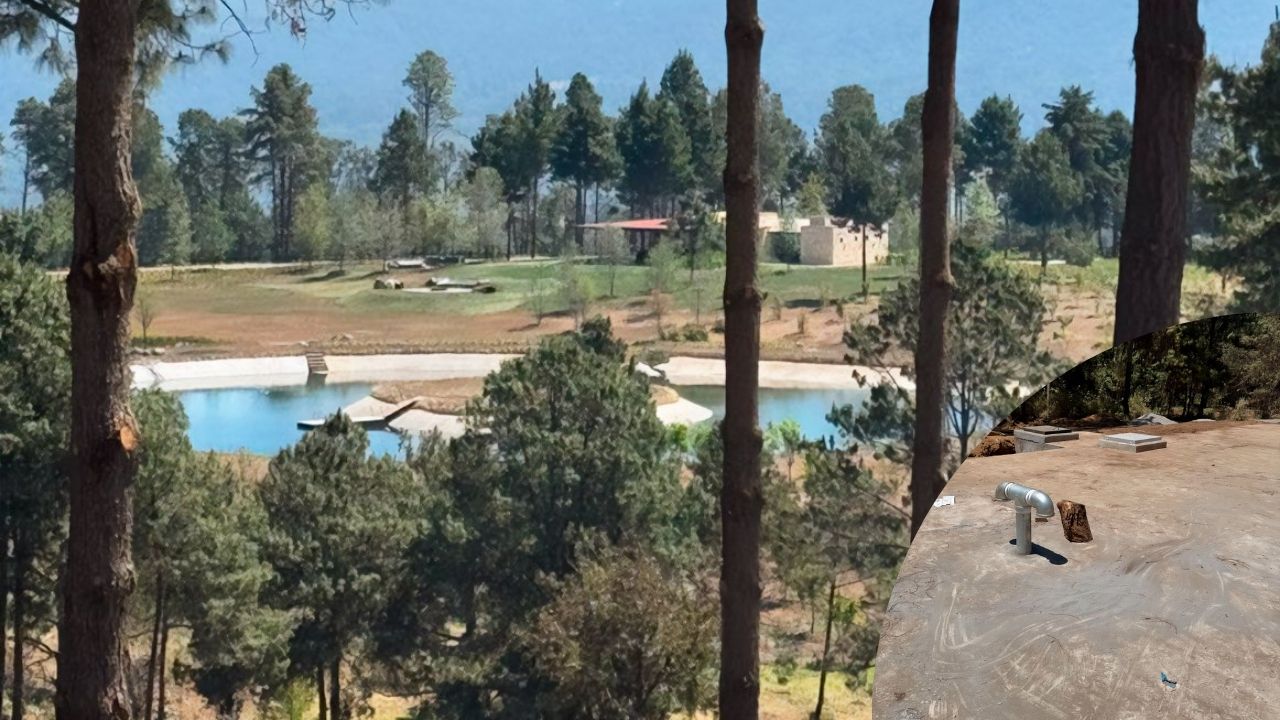Aseguran terreno con lagos artificiales ilegales en Valle de Bravo