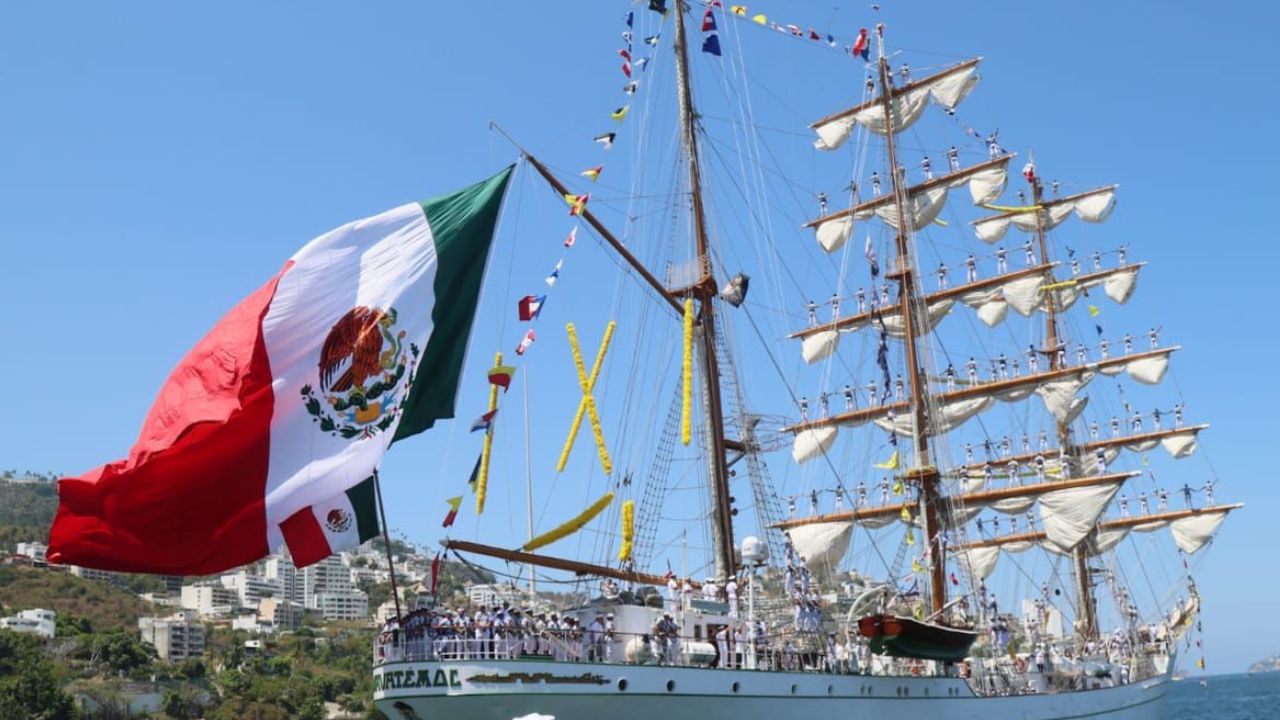 Buque escuela Cuauhtémoc inicia su travesía por 15 países