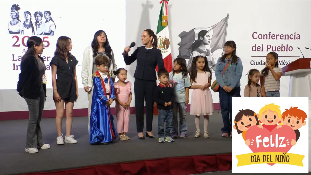 Las niñas y los niños, son el presente de México: Sheinbaum