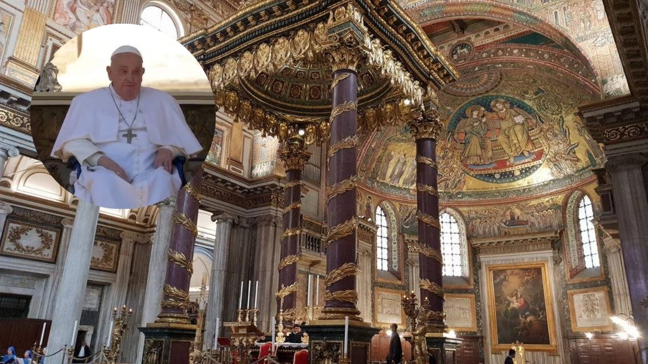 El papa Francisco visita la Basílica de Santa María la Mayor