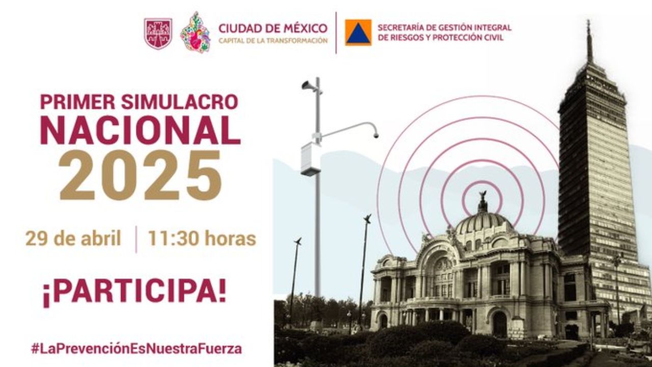 ¡Recordatorio! Hoy es el primer simulacro nacional  