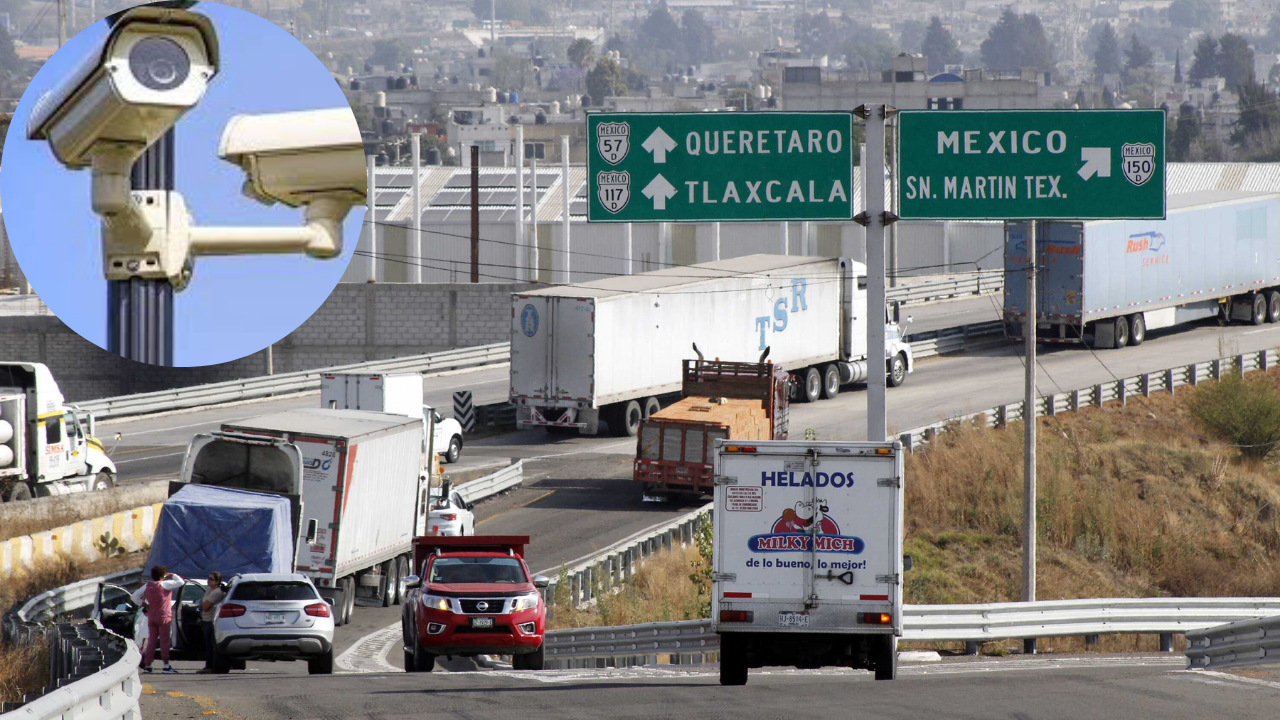 Instalarán más de 230 cámaras en la autopista México-Puebla 