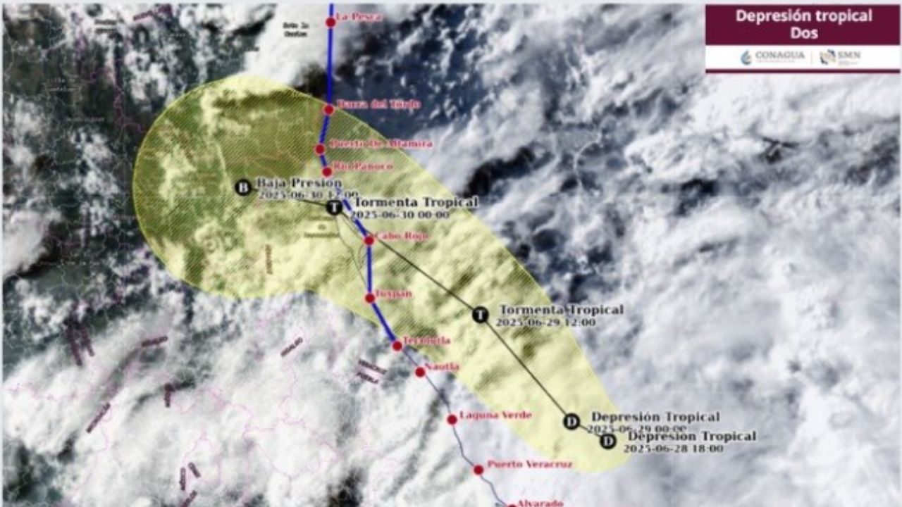 Depresión Tropical Dos se forma en el Golfo de México
