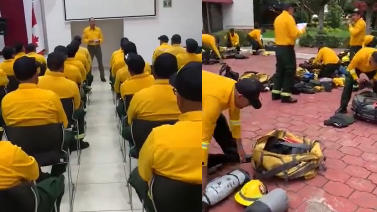 Contingente de combatientes de incendios forestales a Canadá