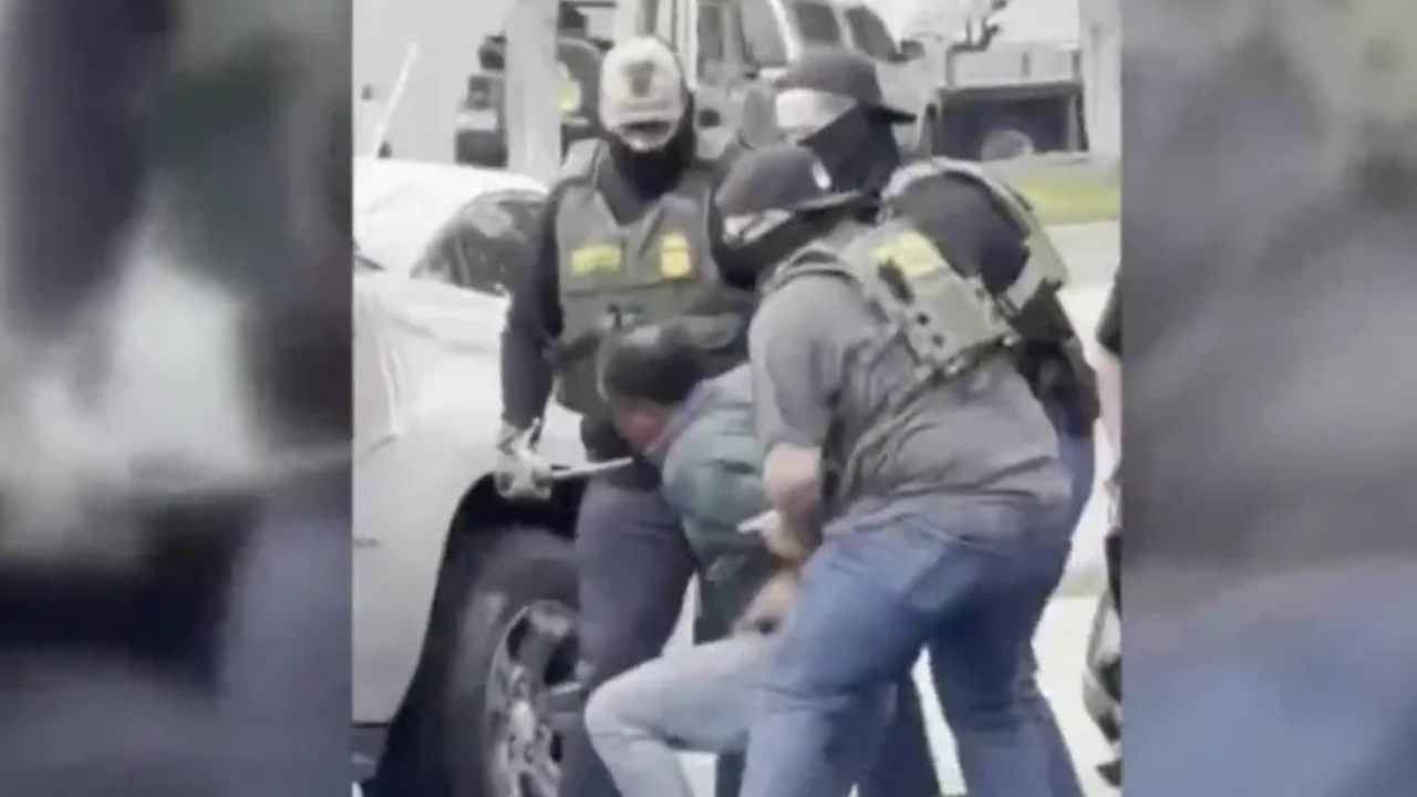 Agentes golpean y detienen a un jardinero mexicano en California 