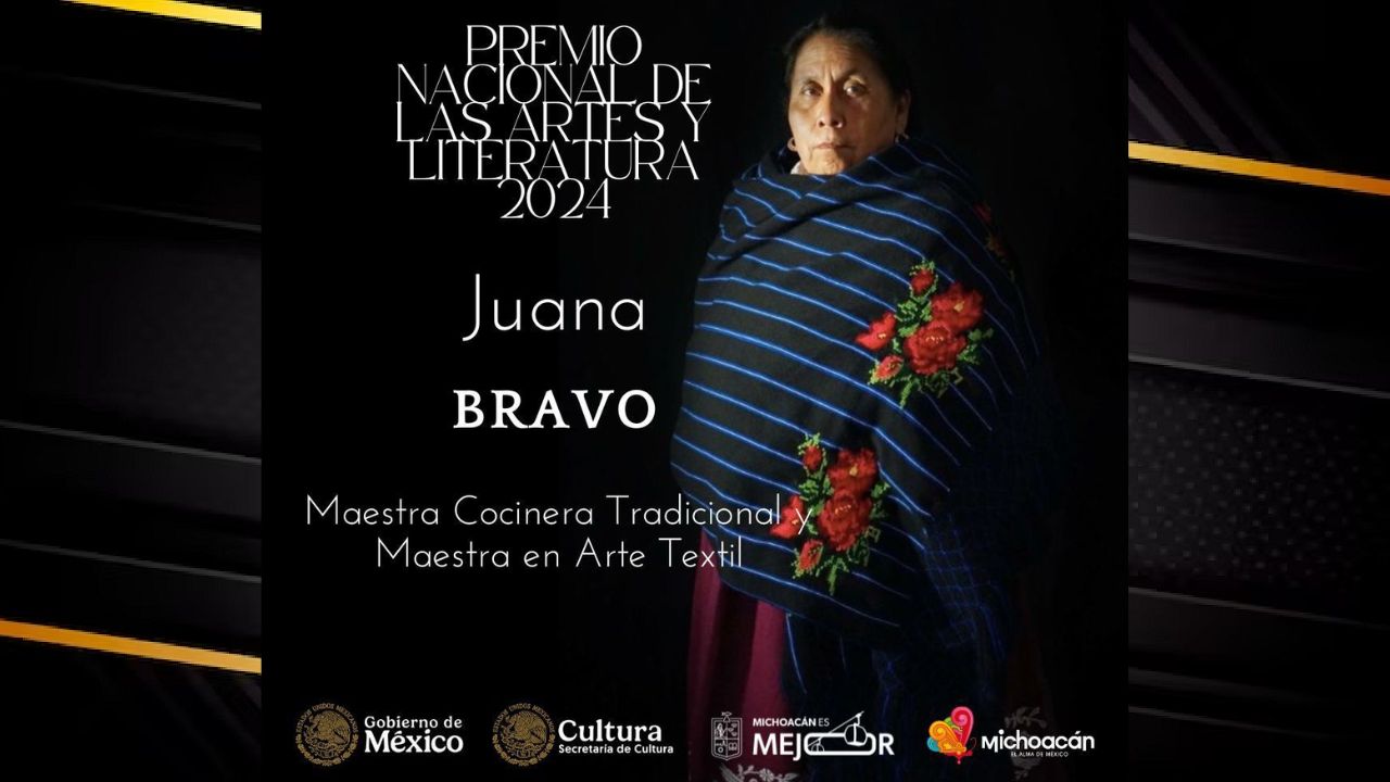 Juana Bravo, guardiana purépecha, gana Premio Nacional de Artes