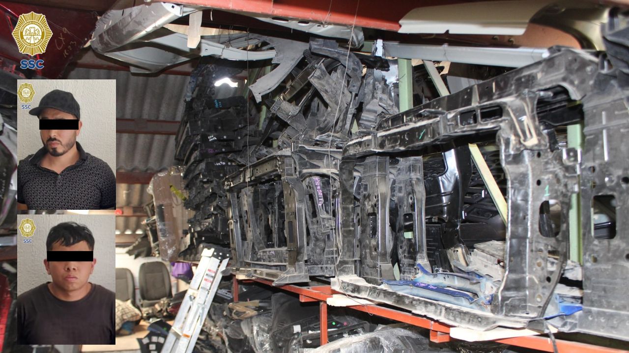 Aseguran 81 toneladas de autopartes en la Cuauhtémoc