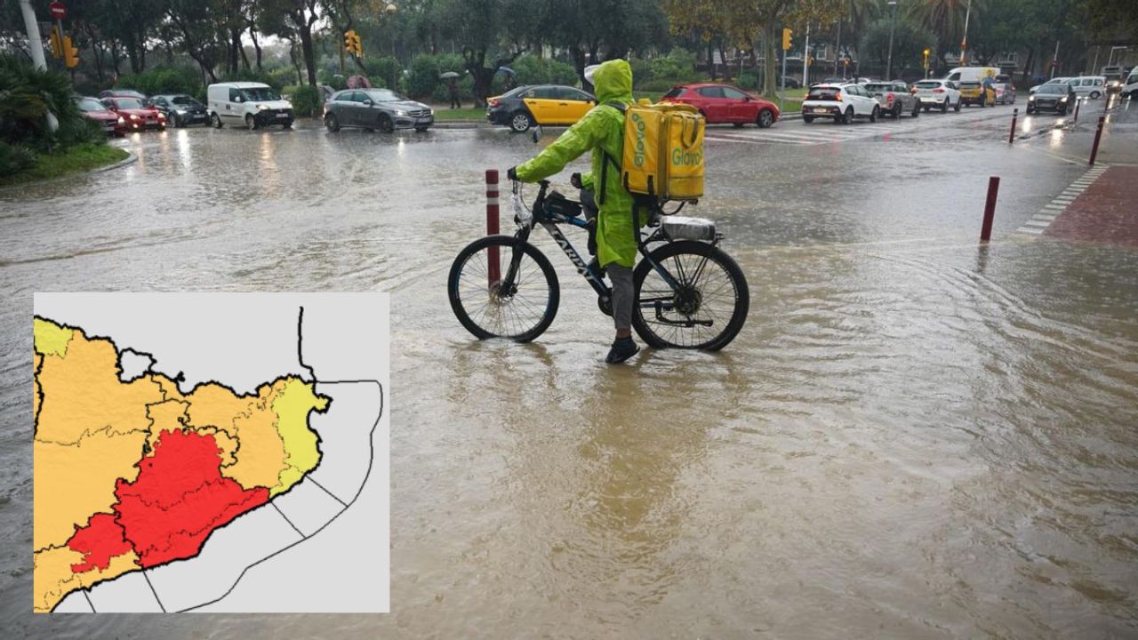 Alerta roja en Cataluña por inundaciones