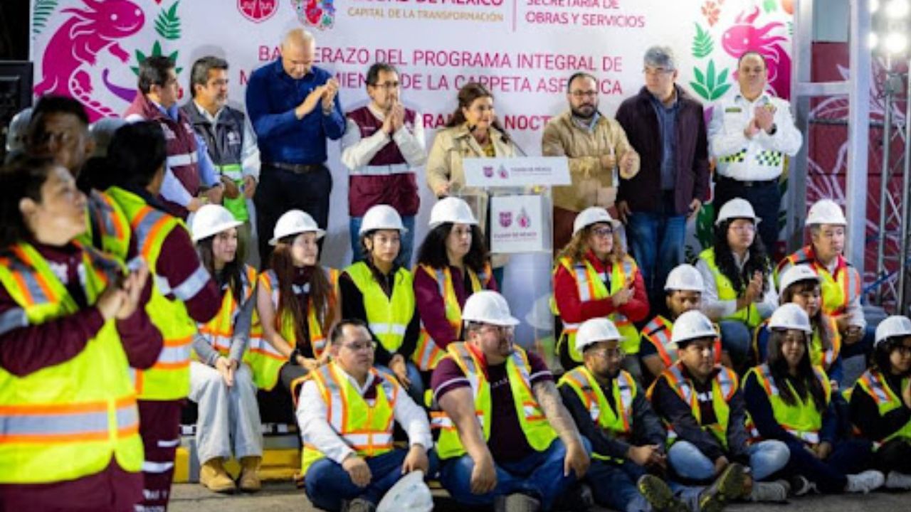 Arranca bacheo nocturno en la CDMX; mil kilómetros en 100 días