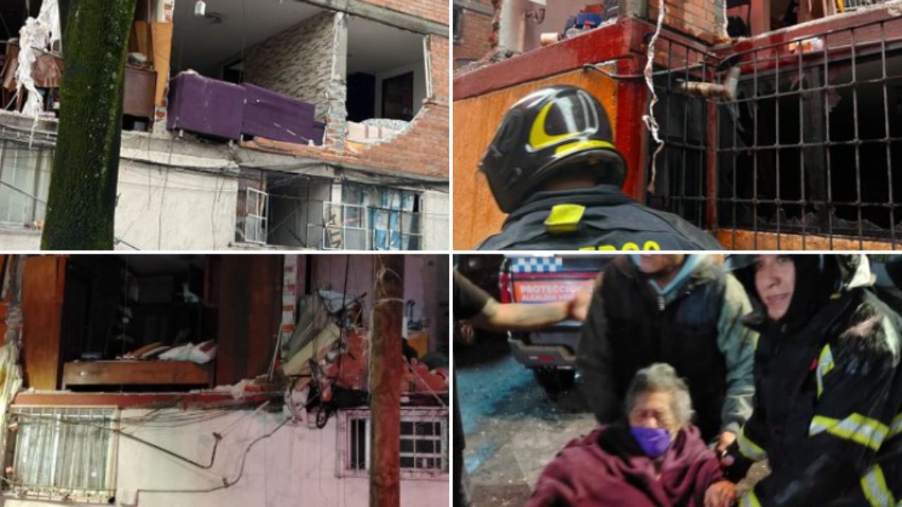 Explosión por gas en Benito Juárez deja siete lesionados