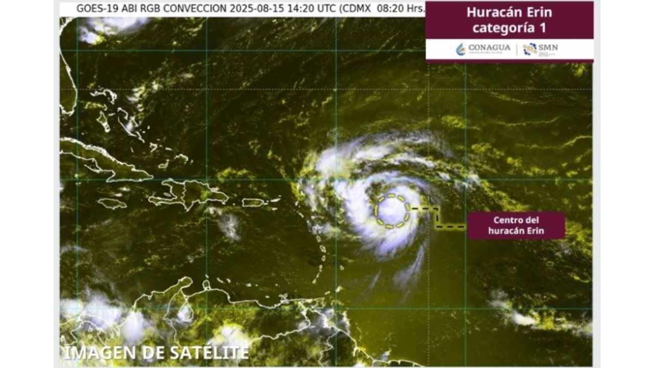 Erin se convierte en el primer huracán del Atlántico