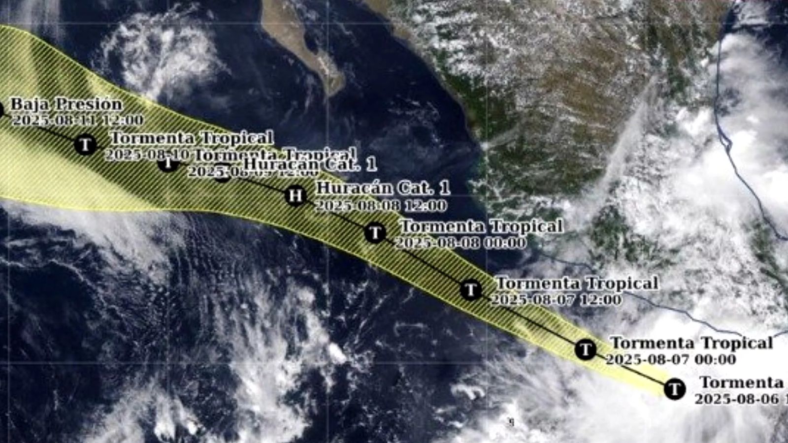 Tormenta tropical Ivo amenaza costas del Pacífico