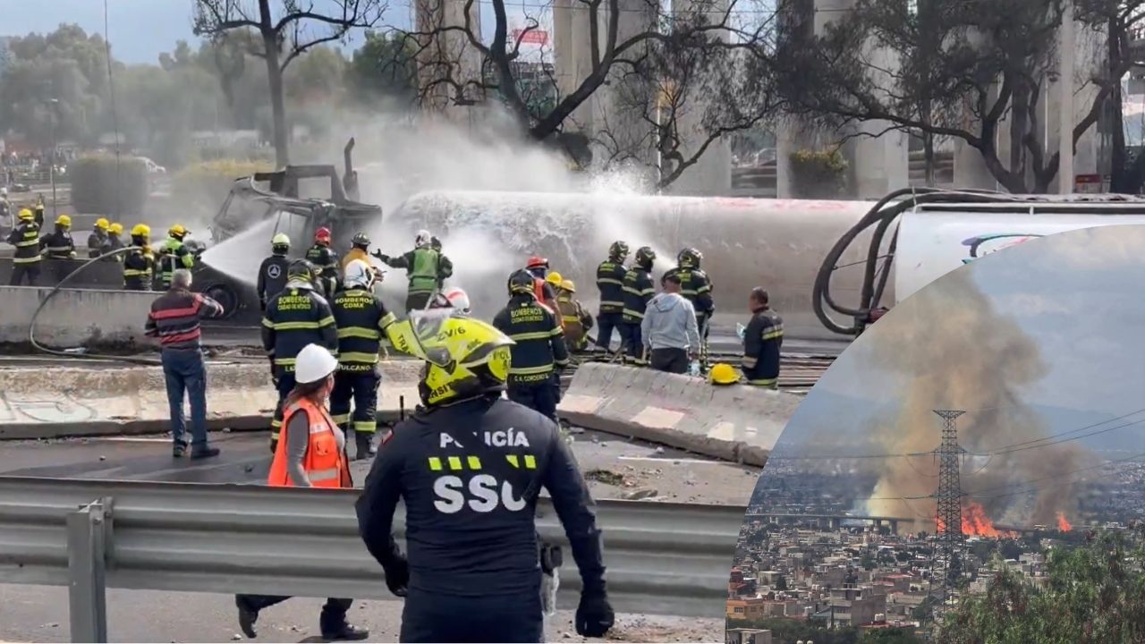 Explota pipa de gas en el Puente de la Concordia