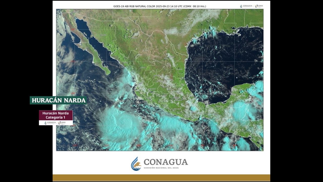 Narda se intensifica a huracán categoría 1
