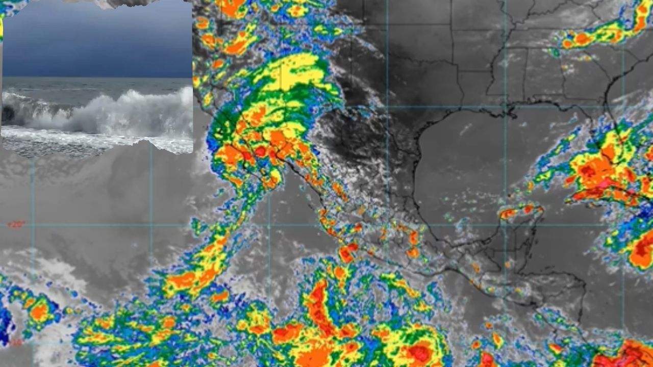 ¡Alerta en BCS! Lorena traerá lluvias torrenciales y oleaje de más de 3 metros