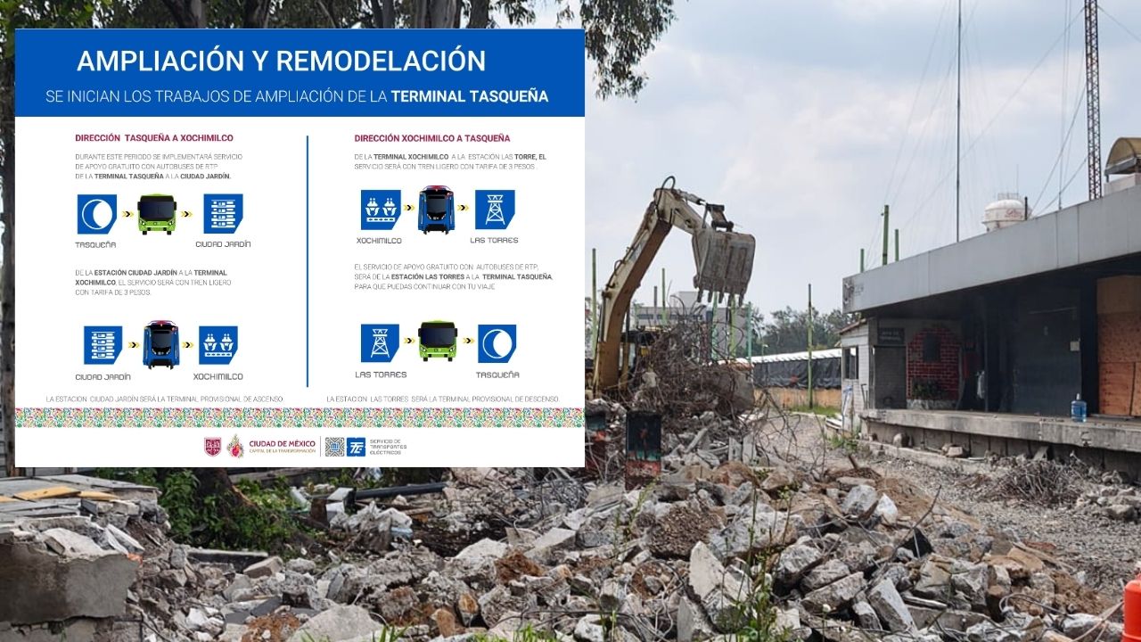 ¿Vas a Tasqueña? Hay cierre en el Tren Ligero