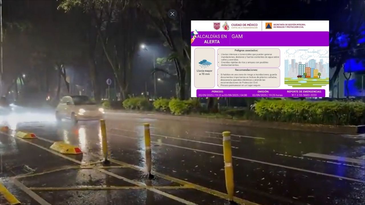 ¡Alerta Púrpura en GAM! Lluvias azotan la CDMX 