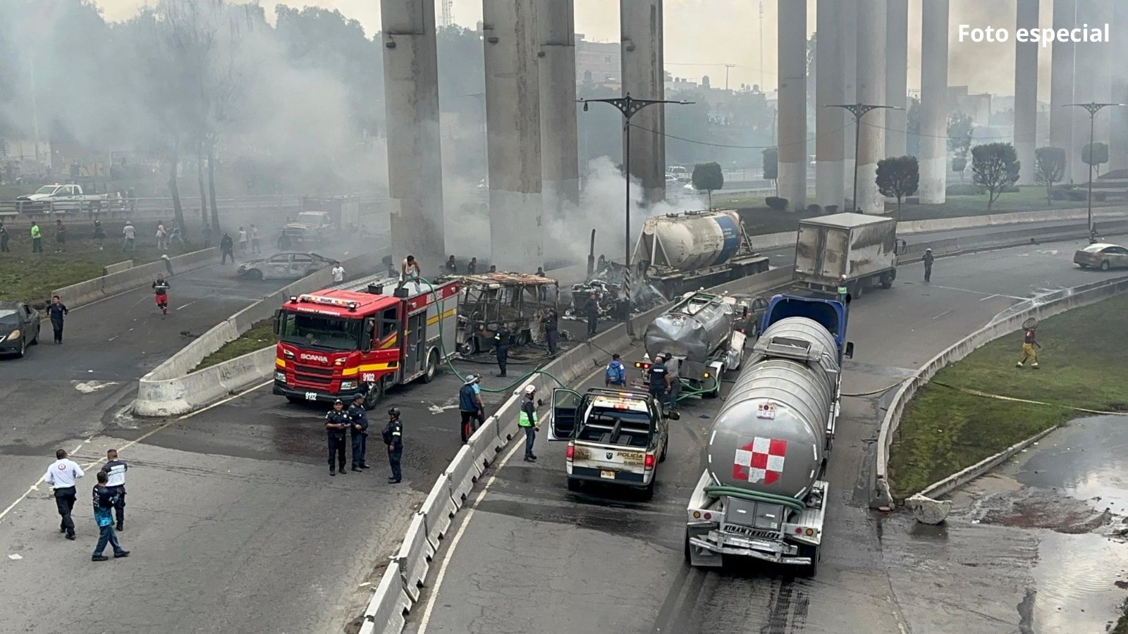 Aumenta a 6 el número de muertos por explosión de pipa