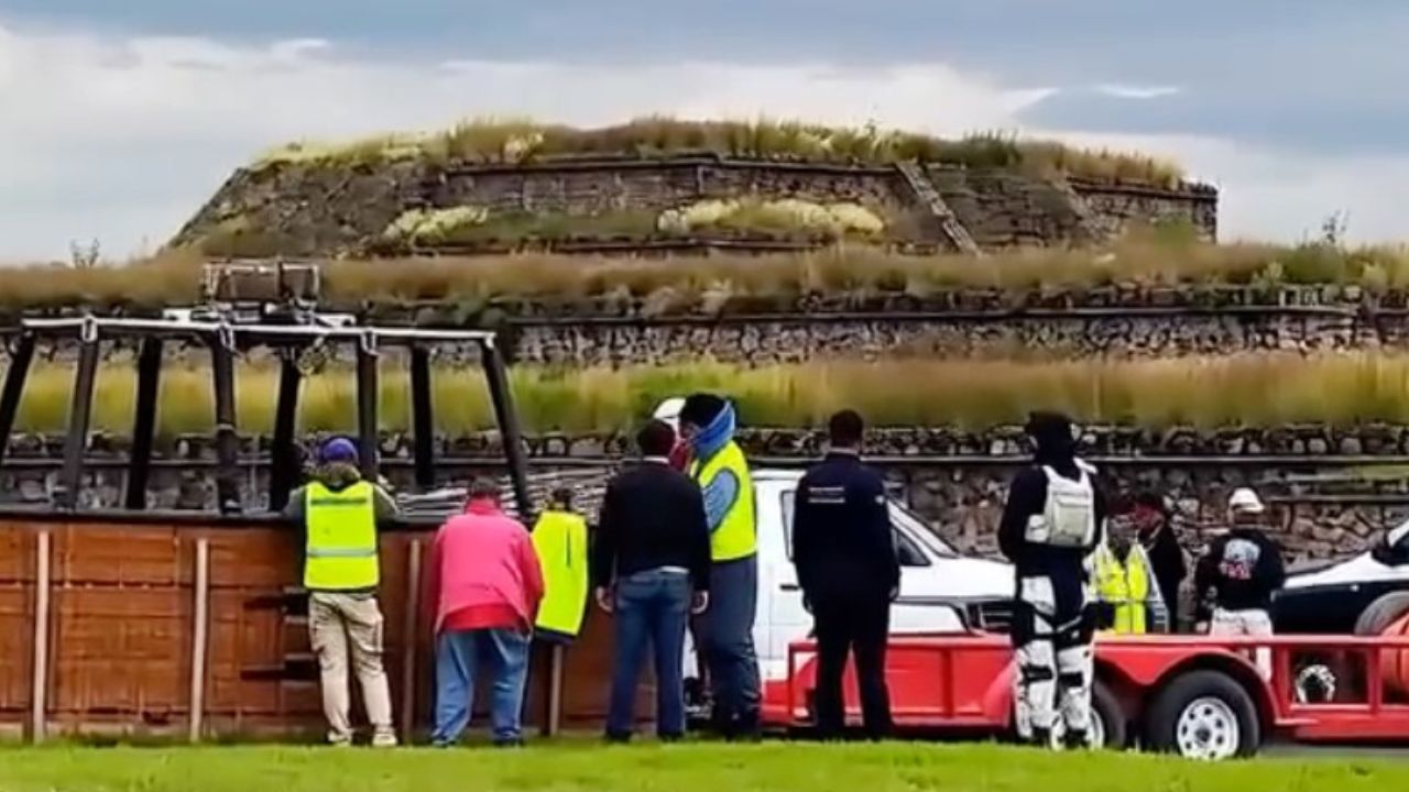 Globo aerostático realiza aterrizaje de emergencia en Teotihuacán