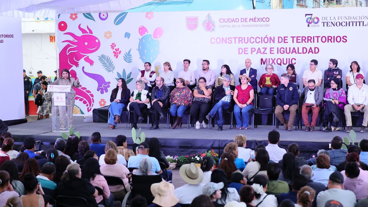 Brugada presentó Territorios de Paz e Igualdad en CDMX
