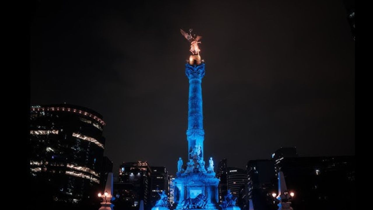 México se ilumina de azul por los 80 años de la ONU