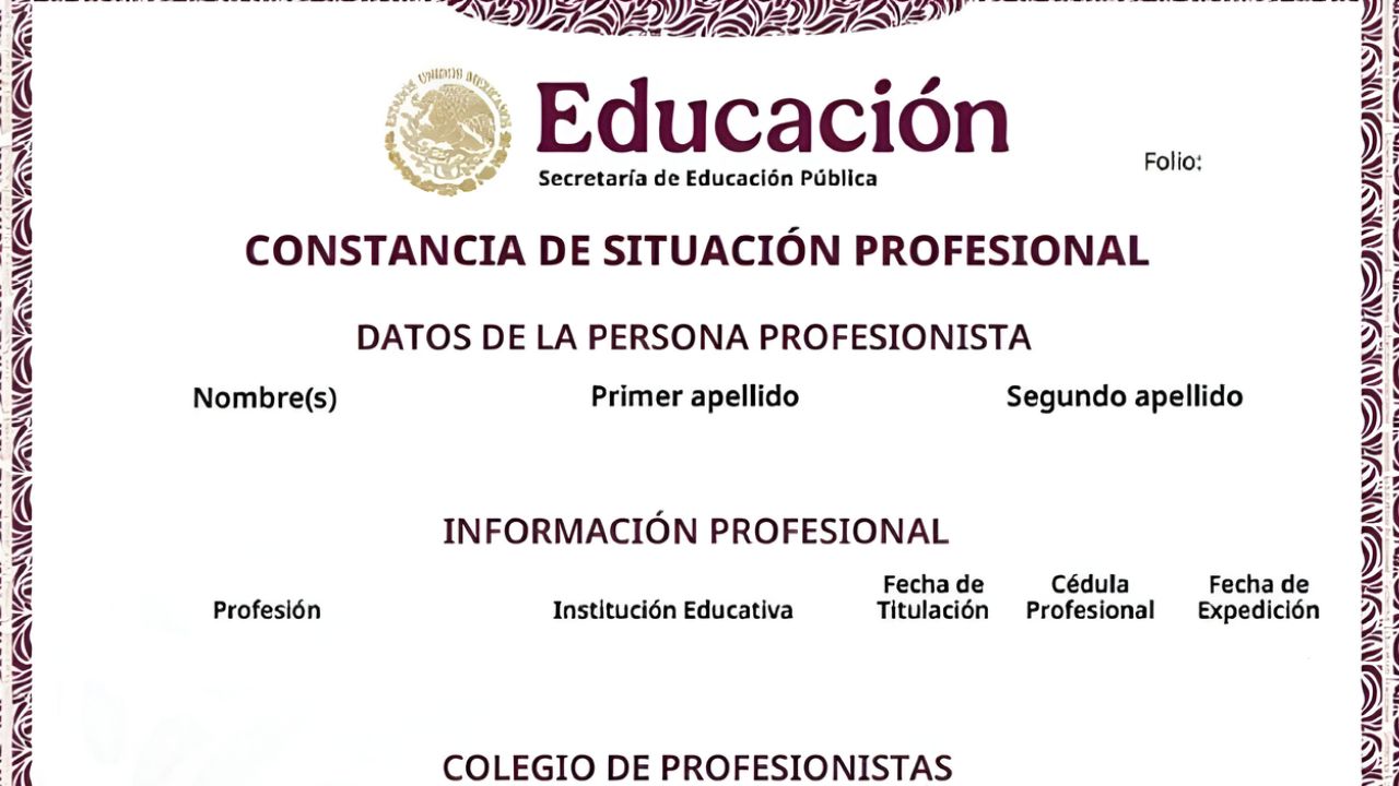 ¿Eres profesionista? Ya puedes descargar tu constancia oficial en línea