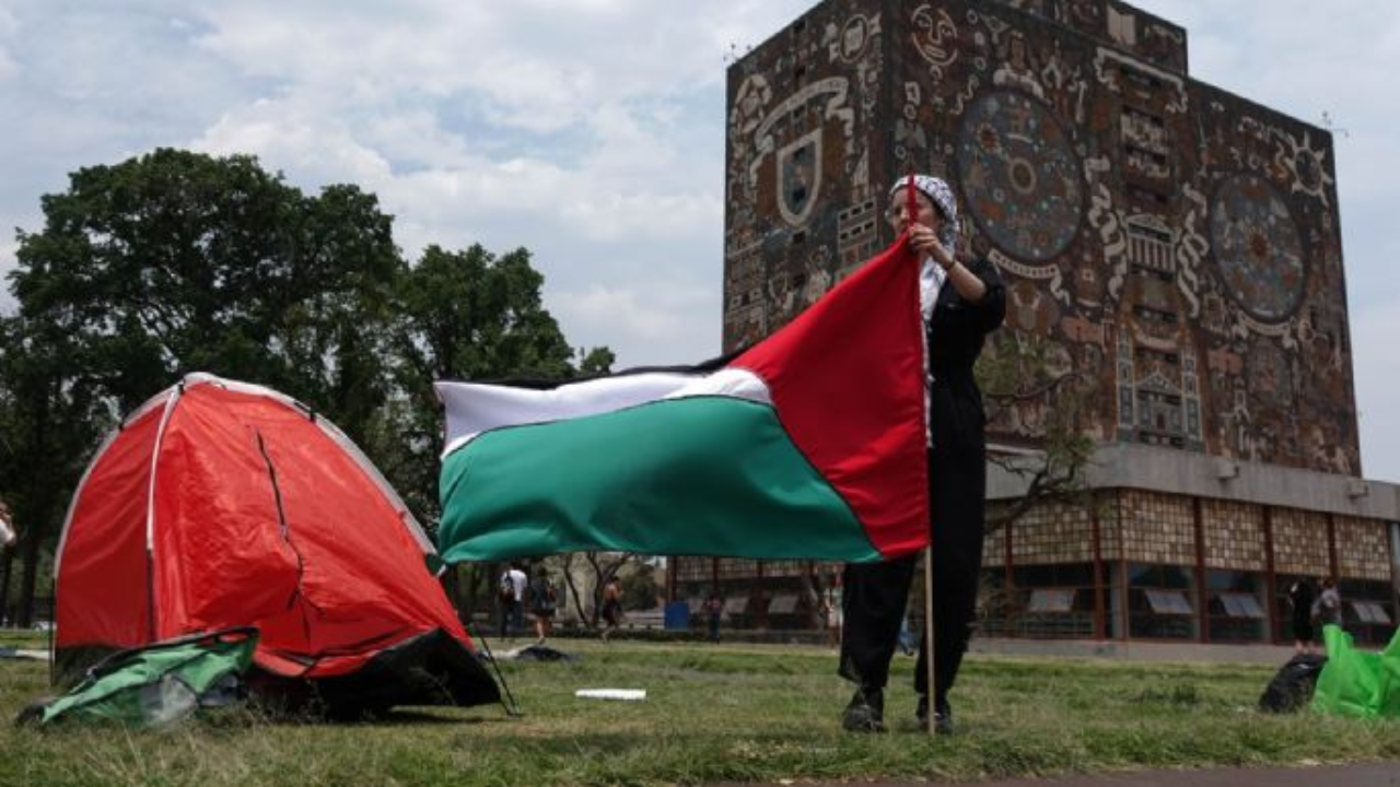 Alumnos exigen a la UNAM romper relaciones con Israel