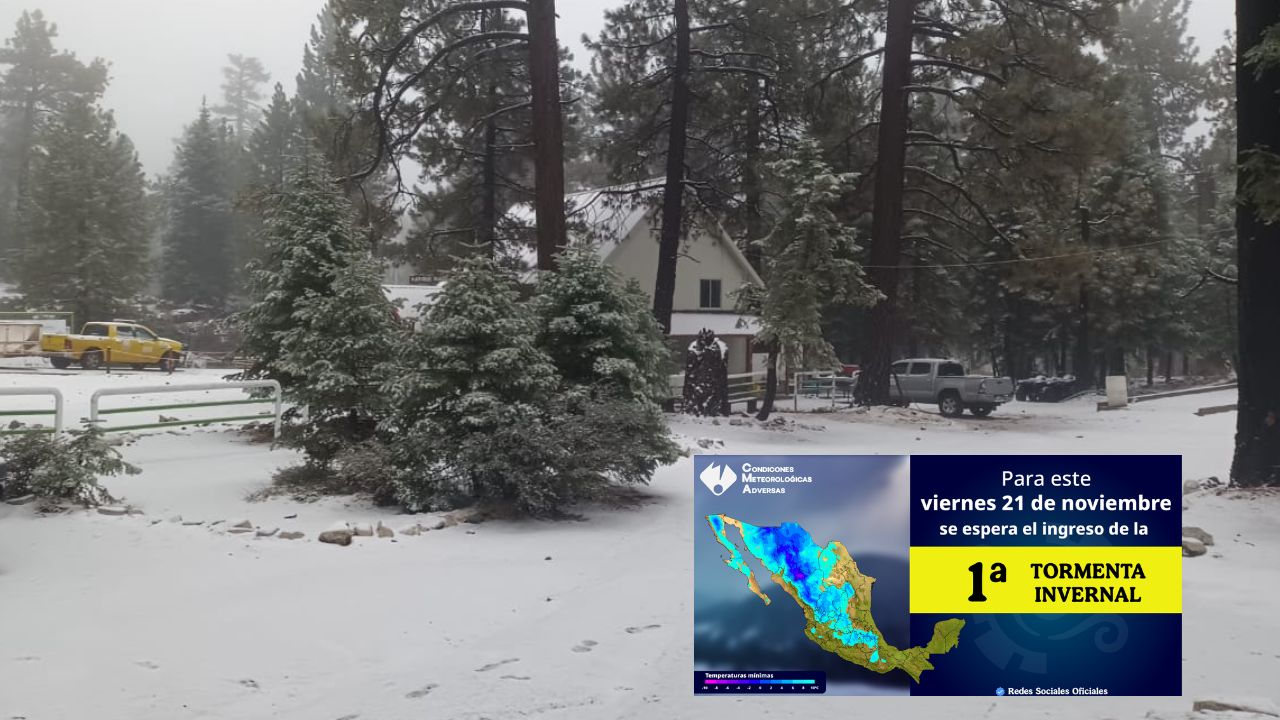 ¡Se aproxima! Primera tormenta invernal