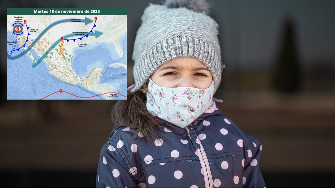 ¡Prepárate! Frente frío dejará temperaturas extremas