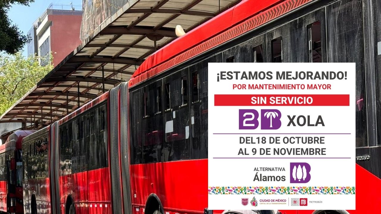 ¡Atención! Cierran estación Xola del Metrobús