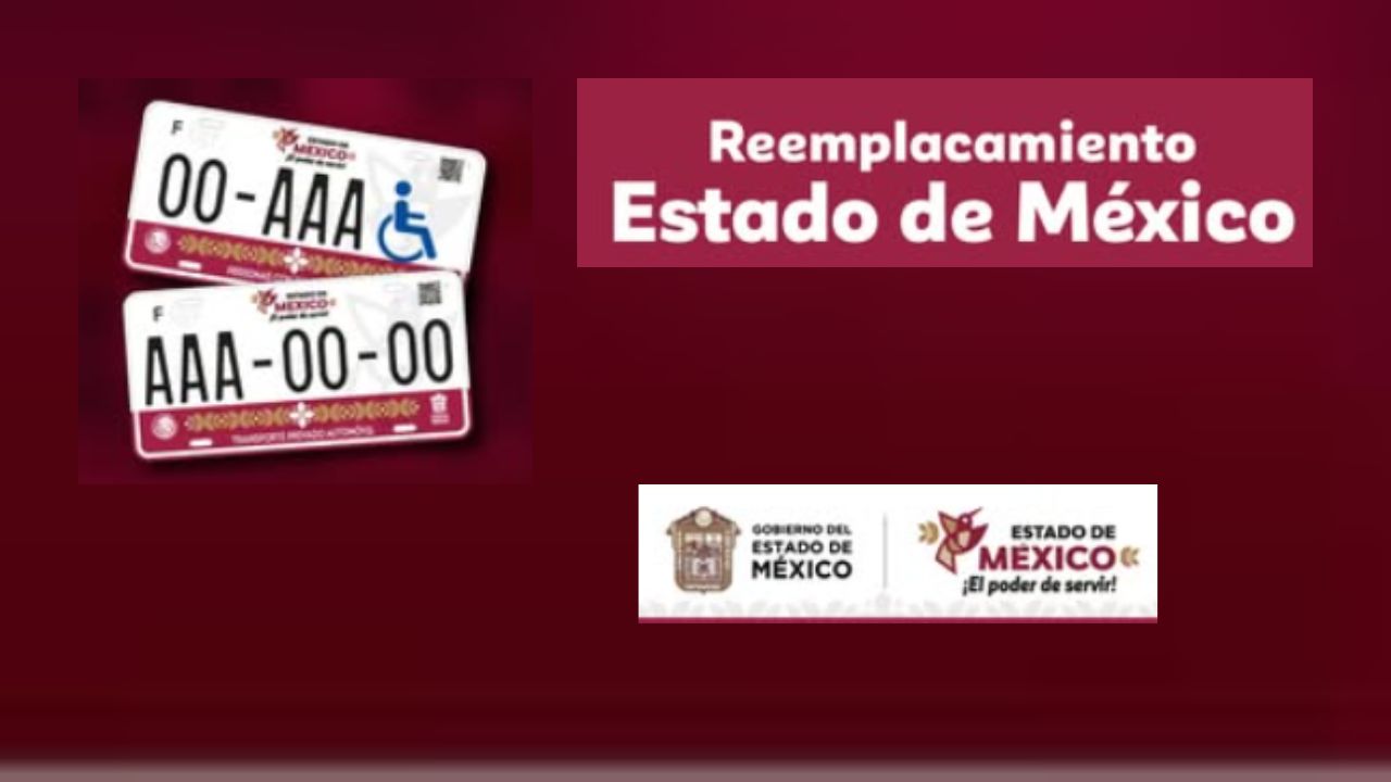 Aún puedes reemplazar tus placas del Edomex