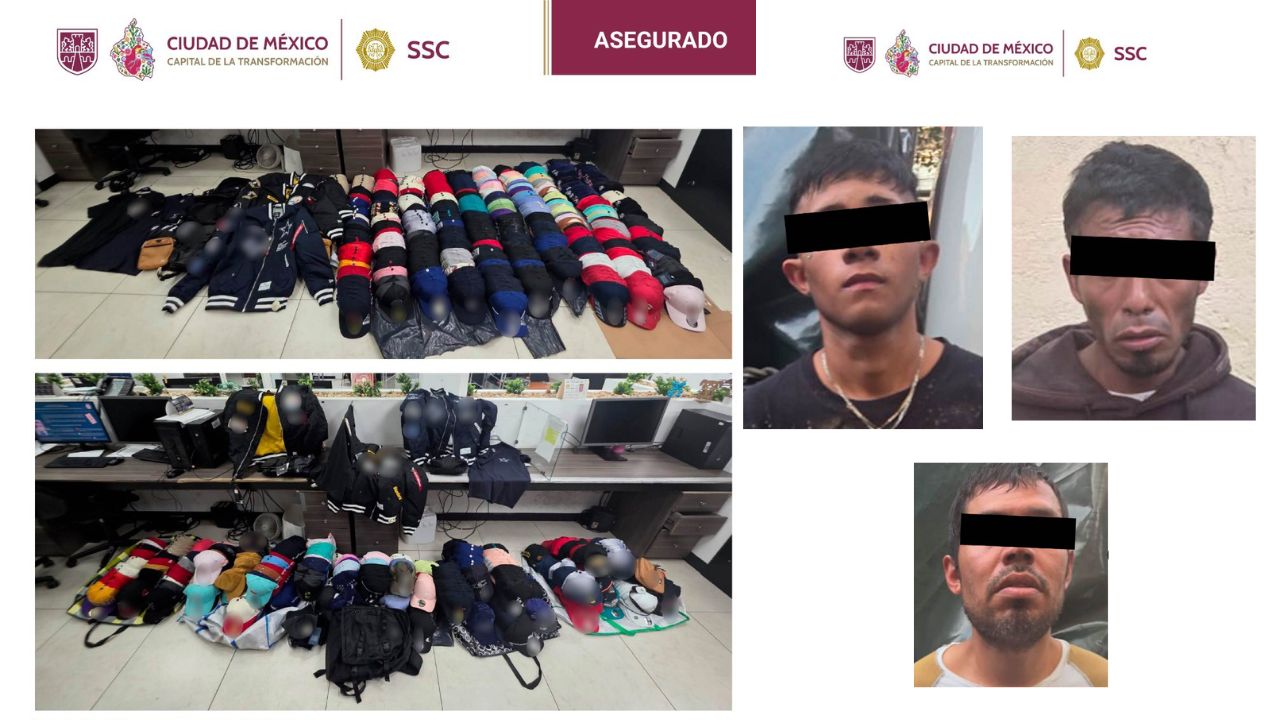 Detienen a tres por robo de 500 mil pesos en la Roma Norte