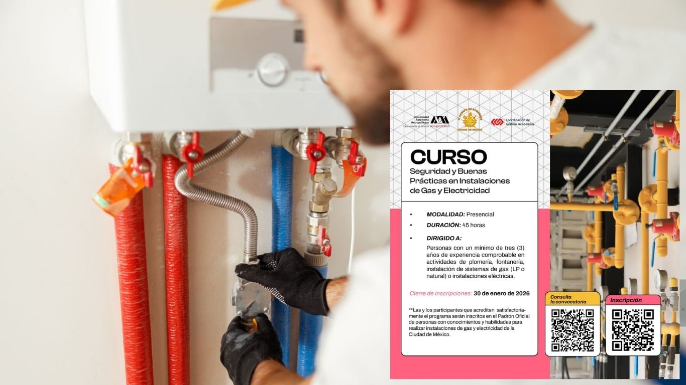 ¡Curso de gas y electricidad en CDMX!