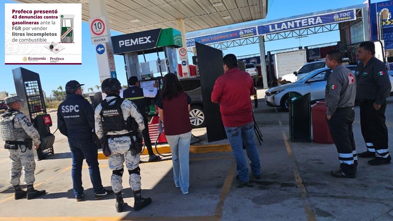 ¡Litros incompletos! Profeco va contra gasolineras tramposas  