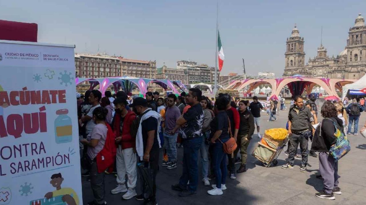 CDMX supera 1.3 millones de vacunas contra sarampión